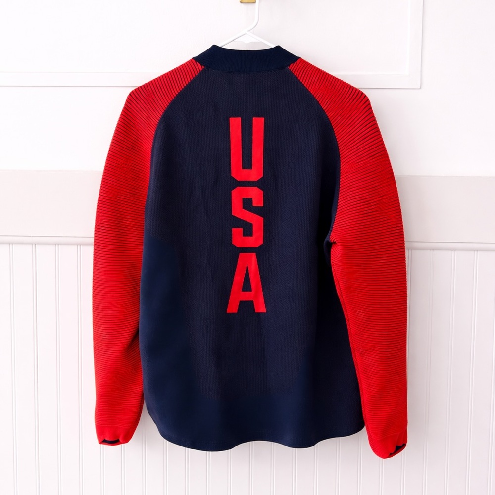 Nike Navy and Red Olympic-Style Track Jacket - Picture 5 of 8